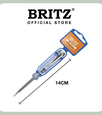 [SG SELLER] BRITZ Voltage Test Pen Reversible Design 4 Sizes 100V-500V With Neon